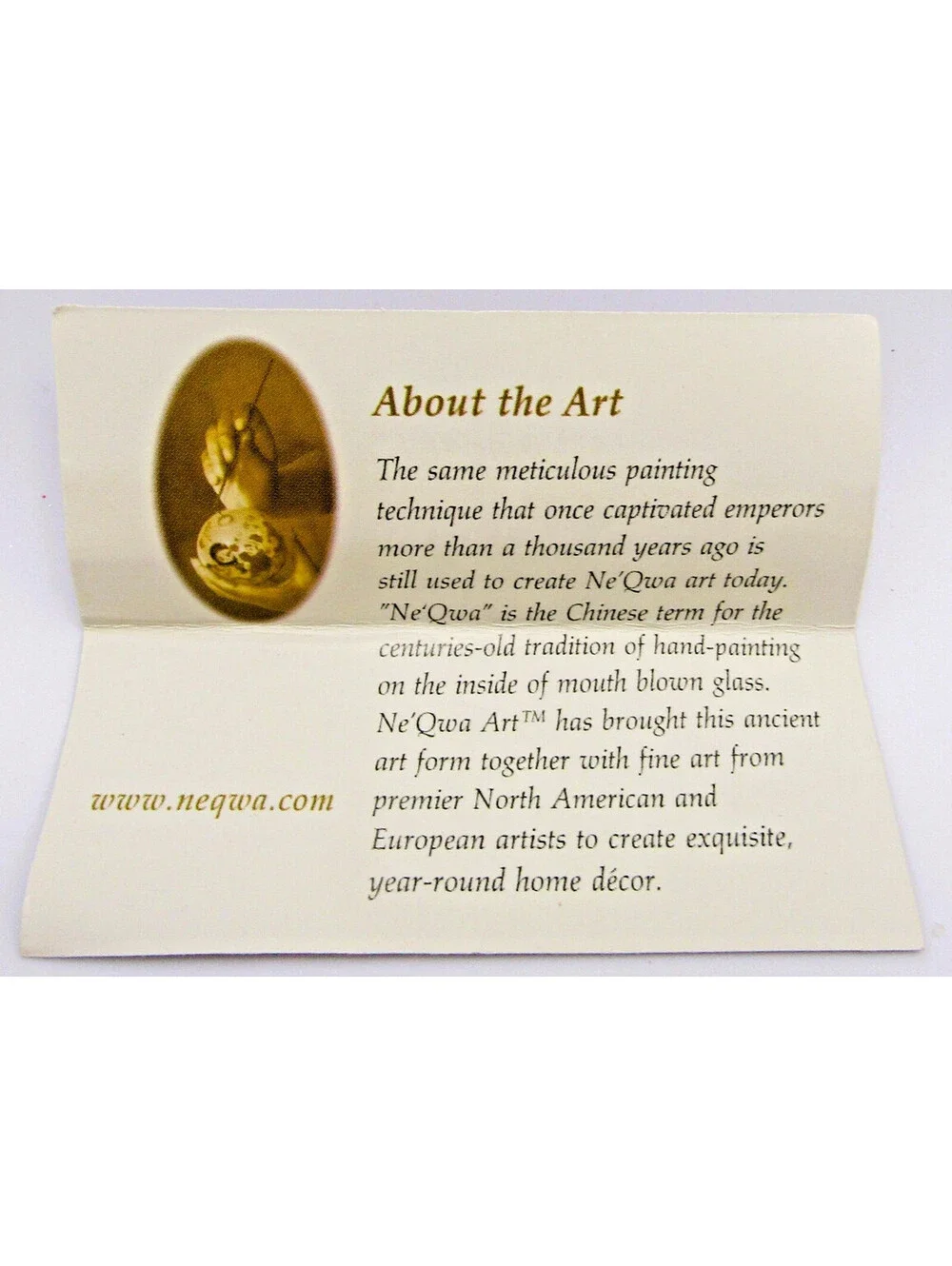 Ne'Qwa Art Glass Ornament Mukluk Claus Hand Painted by Barbara Lavallee